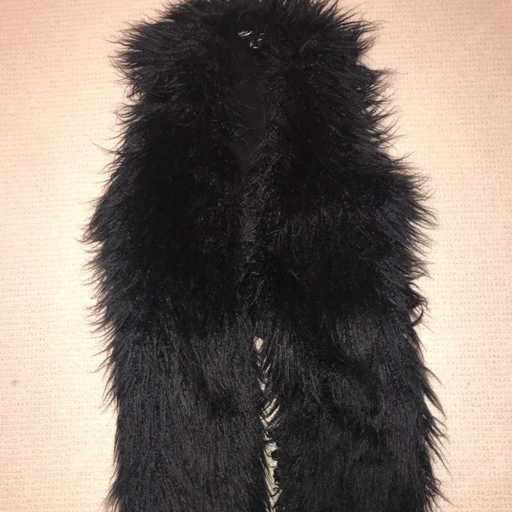 cabi faux fur vest